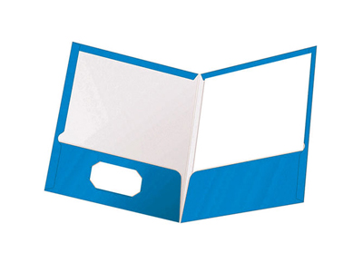 Folder Plastificado Azul Showfolio