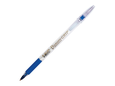 Boligrafo Azul Punto Mediano con Grip